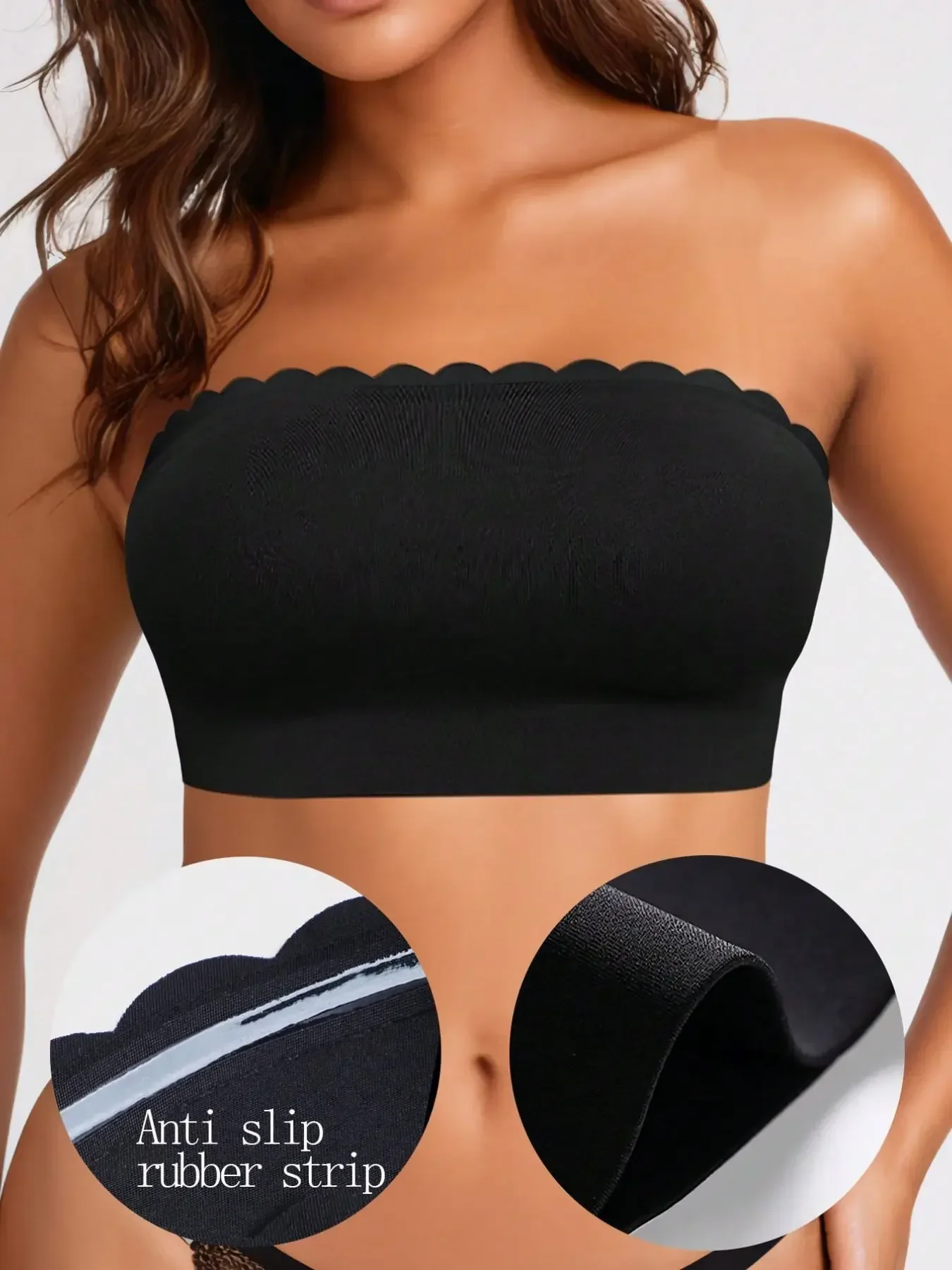 Bralette Wireless Soft - Женский бюстгальтер без бретелек, бесшовный бандо,