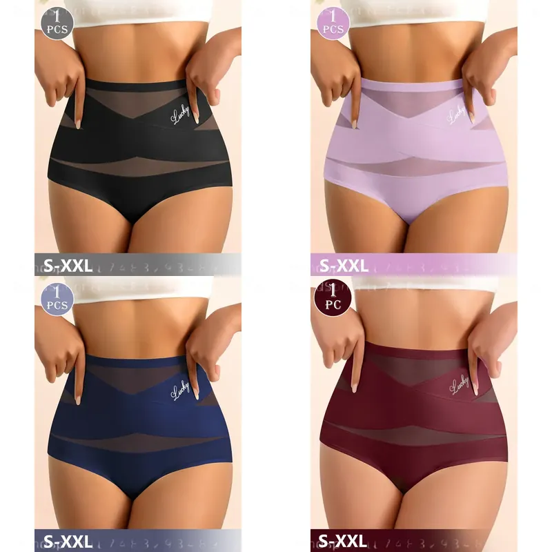 Seamless Underwear Women - Женские бесшовные утягивающие трусики с высокой